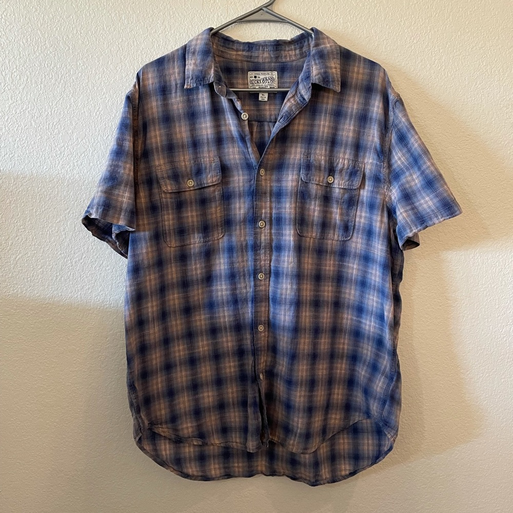Lucky Brand Mens Button Down Top